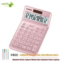 ราคา เครื่องคิดเลข ชมพู คาสิโอ JW-200SC-PK แถมฟรี ปากกาลูกลื่น 0.7 มม. สีน้ำเงิน คละสี ควอนตั้ม Sense 4 ด้าม (1662100549)