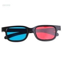 ราคา Universal Black Frame Red Blue Anaglyph 3D Glasses 0.2mm For Movie Game DVD (40362078477)