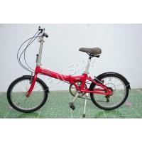 ราคา จักรยานพับได้ญี่ปุ่น - ล้อ 20 นิ้ว - มีเกียร์ - อลูมิเนียม - Dahon Metro - สีแดง [จักรยานมือสอง] (19365752389)