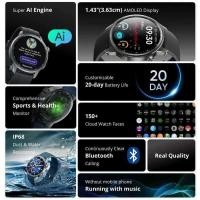 ราคา ❥ Realme นาฬิกา S2 Smartwatch 1.43 ''จอแสดงผล AMOLED เลือดออกซิเจนเซ็นเซอร์ Spuer AI เครื่องยนต (28329879252)