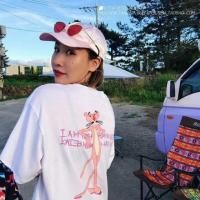 ราคา _____Oversize_____ มีกระเป๋า กระเป๋าลายPink Panther (1393077125)