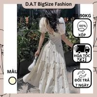 ราคา แม็กซี่เดรสเปลือยยาว,เดรสผ้าโฟม,ชุดแม็กซี่ลายดอกไม้แขนพัฟคอวีแฟชั่นสําหรับคนอ้วน 50-90กก (43708822799)