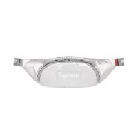 ราคา ใหม่พร้อมส่ง ของแท้ กระเป๋า Supreme Small Waist Bag Silver (18471374490)