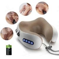 ราคา หมอนนวดคอไฟฟ้าMassage Neck Pillowหมอนนวดคอไฟฟ้าไร้สายใช้นวดคอผ่อนคลายกล้ามเนื้อU-shapepillowเครื่องนวดไฟฟ้าหมอนในรถหมอนน (23070750308)