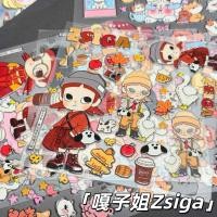 ราคา Gazi Sister Zsiga Jelly สติกเกอร์ประณีตน่ารัก Fierce Girl Dress Up cos สติกเกอร์ 3.24 guang (47858329999)