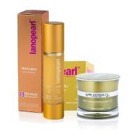 ราคา Lanopearl Applestem Q10 Rejuvenating 50 ml.+Lanopearl Penta-Max Nanosome Gold Serum 50ml. (59131494)