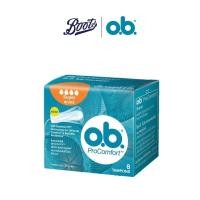 ราคา O.B. โอบีโปรคอมฟอร์ท ผ้าอนามัยแบบสอด ขนาดซูเปอร์ 8 ชิ้น (14138432615)
