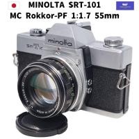 ราคา MINOLTA SRT 101 銀鹽底片相機 + MC Rokkor-PF 1:1.7 55mm 手動對焦鏡頭（日本產） (54557832662)
