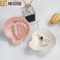 ราคา NEXUSBEAM ถาดจัดระเบียบเครื่องประดับ, เซรามิค Whiteware แหวนเชลล์แสดง, สร้อยข้อมือแฟชั่นต่างหูสีชมพู Porcelain ถาดเครื่องประดับแสดงเครื่องประดับ (45557639400)