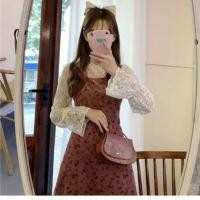 ราคา เชทเสื้อลูกไม้คอปีนซีทรู มาพร้อมสายเดี่ยว (7565122917)