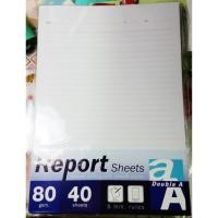 ราคา กระดาษรายงาน เอสี่ ยี่ห้อ double A 80 = 25 แผ่น / 80 แกรม = 40 แผ่น / 70 แกรม = 50 แผ่น มีเส้นทั้งสองด้าน (1123942174)
