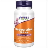 ราคา Trans Resveratrol 200 MG w/ Grape Seed Extract (Capsules) by NOW Foods (56007507628)