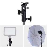 ราคา E ประเภทแฟลช Hot Shoe Flash Stand Flash Mount อลูมิเนียม E Type Flash Stand Bracket Hot Shoe Mount Adapter ที่วางร่ม (24892467409)