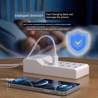 ราคา ปลั๊กพ่วง เหยื่อปลั๊ก เครื่องชาร์จ USB หลายพอร์ตปลั๊กมัลติฟังก์ชั่นโทรศัพท์มือถือ Universal Smart High-Power Power Pile ซ็อกเก็ตซ็อกเก็ต (41779488539)