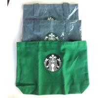 ราคา กระเป๋าผ้า Starbucks / Starbucks Tote Bag เหลือสีเขียว** (74754593)