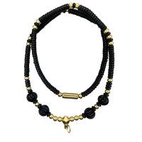 ราคา สร้อยกะลาตาเดียวเม็ดมะยมร้อยสลับทองไมครอนหัวขุน ห้อยพระได้ 1 องค์ (22นิ้ว) (19679632739)