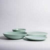 ราคา ชามเซรามิค สี ฟ้า /เขียว ขนาด6นิ้ว / 9.5นิ้ว เกรด AB (19618487652)