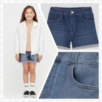 ราคา UNIQLO กางเกงยีนส์ขาสั้นเด็กผู้หญิง Original Store (5882643182)