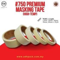 ราคา FIX 750 Premium Masking Tape (Hi-Temp) 12MM/18MM/24MM/36MM/48MM X 18YARDS (57306120027)