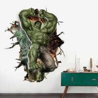 ราคา รูปลอก The Hulk 3D - สติกเกอร์ติดผนังยักษ์สีเขียวสวยมาก AmyShop ส่งทันที - Marvel ซูเปอร์ฮีโร่ (42563500661)
