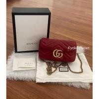 ราคา ขายเทๆ ค่ะ‼️กระเป๋า Gucc_i Marmont super mini สีแดง มือสองแท้ (42603604290)