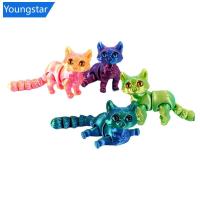 ราคา FYY 3D พิมพ์แมวที่มีสีสัน Candy แมวน่ารักตัวเลขการกระทํา Artware เดสก์ท็อปเครื่องประดับตกแต่งห้อง (48657062597)