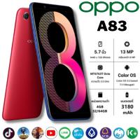 ราคา (พร้อมส่ง）oppo A83 โทรศัพท์มือถือ (ของเเท้100%) RAM 4/3GB Rom64GB แถมฟรีอุปกรณ์ครบชุด (20642803883)