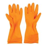 ราคา ุถุงมือยางธรรมชาติ สีส้ม ยาว 12 นิ้ว size: L (28842298102)