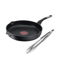 ราคา TEFAL ชุดกระทะย่าง 26 ซม. พร้อมที่คีบ TEFAL UNLIMITED เครื่องครัวและอุปกรณ์ เครื่องครัว GRILL PAN WITH TONGS TEFAL UNLIM (26573938244)