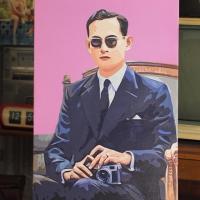 ราคา ภาพพิมพ์ในหลวง ร.9 บนเฟรมผ้าใบ (2586605995)