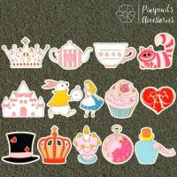 ราคา ✿ ร้านในไทยพร้อมส่ง : เข็มกลัดเซ็ทอลิซในแดนมหัศจรรย์ ดิสนีย์ | ALICE IN WONDERLAND - DISNEY Enamel Brooch Pin Set. (48207551277)
