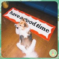 ราคา [พรี 20-25 วัน] ⏰ Have a good time พรมแต่งห้องนอนเนื้อขนแกะเทียม ขนาด 40*120 ซม. (29550983571)