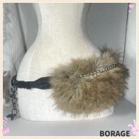 ราคา Borag เข็มขัดขนสัตว์ Faux, Y2K ผู้หญิงแฟชั่นโลหะลูกปัดเข็มขัด, Vintage อินเทรนด์ Design Punk กางเกงยีนส์เข็มขัดสําหรับ Club Party (26083428750)
