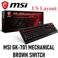 ราคา MSI GK-701 Mechanical RGB Keyboard (English ONLY) เป็น Layout คีย์อังกฤษเท่านั้น Cherry MX Brown 104 Keys ประกันร้าน (28161458050)