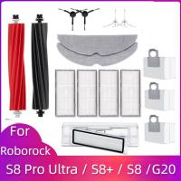 ราคา Roborock S8 Pro Ultra S8+ S8 G20 หุ่นยนต์ดูดฝุ่น แปรงหลัก แปรงด้านข้าง แผ่นกรอง ถุงเก็บฝุ่น กล่องเก็บฝุ่น Hepa อะไหล่ไม้ถูพื้น (22753183981)