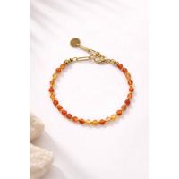 ราคา COUPLE JEWELRYสร้อยข้อมือหินแท้ คาร์เนเลี่ยน (55007797838)