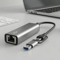 ราคา อะแดปเตอร์ USB Type-C Ethernet 2500Mbps, RJ45 LAN, Bluetooth, 2.5G กิกะบิต สําหรับ MacBook (54508150260)