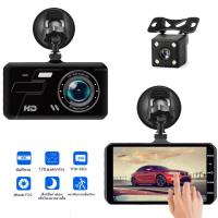 ราคา กล้องติดรถยนต์ Full HD 1080P Clear 150° กล้องมองหลัง กล้องติดรถยนต์สองจุด อินเตอร์เน็ตไร้สาย ดูผ่านมือถือ (40574063934)