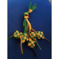 ราคา HIJAU ริบบิ้นผ้าซาตินจิ๋ว ketupat 6 มม. สีเขียวเหลือง (42027989351)