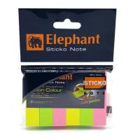 ราคา Elephant Sticko Note ตราช้างกระดาษโน๊ตกาวในตัวอินเด็กซ์นิออน 12x50 มม. (4052856070)