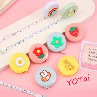 ราคา สายวัดเอวลายการ์ตูน น่ารักๆ YOTAI สายวัดตัวและวัดเอว แบบมีปุ่มกดสาย ตลับเมตรพกพา ขนาด 150 CM (19353702137)