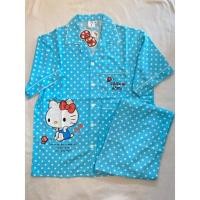 ราคา ชุดนอนผ้าไหมอิตาลี ชุดนอนลายคิตตี้ ชุดนอนลายกระตุ้น ( แขนสั้น ขายาว ) (18937225456)