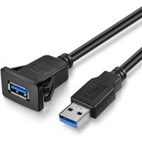 ราคา USB สายเคเบิลต่อขยาย 3.0/2.0 แบบติดตั้งบนแผงขนาด 1 เมตร 3 ฟุต สำหรับรถยนต์ เรือ และมอเตอร์ไซค์ (47651228810)