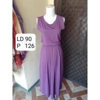 ราคา UNGU แม็กซี่เดรสยาวสีม่วง เดรสแขนกุดสีม่วงยาว - preloved (41303815965)