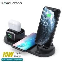 ราคา 4 in 1 Wireless Charging Induction Charger Stand For iPhone 13 11 ProMax XR XS Xiaomi 11 Airpods Pro Apple Watch Docking (18149142041)