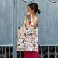 ราคา กระเป๋าผ้ายีนส์มีซิป Tote Bag ลายแมว ลายการ์ตูน ลายคณิตศาสตร์ กระเป๋ารักษ์โลก ถุงผ้าลดโลกร้อน ถุงผ้ารักษ์โลก (21588701376)