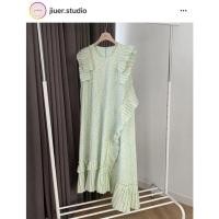 ราคา ชุดเดรสเกาหลีสีเขียวสุดน่ารัก Free size (20117078018)