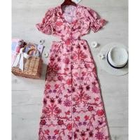 ราคา ชุดเที่ยวทะเล แม็กซี่เดรสยาวเว้าเอว โชว์หลัง ผ่าหน้า งานแซ่บ (24131782869)
