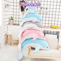 ราคา ของเล่นตุ๊กตาปลาโลมา HUAN หมอนปลาโลมานุ่ม 30/ 50 ซม. ผ้าฝ้าย PP เติมตุ๊กตาสีเทาสีชมพูสีฟ้า (40270055912)