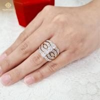 ราคา แหวนชูเกาะเตย4เม็ดแถวข้างเพชร เครื่องประดับไทย พูนทรัพย์ มีใบรับประกัน ใส่ออกงาน RD149R600 (28302926231)